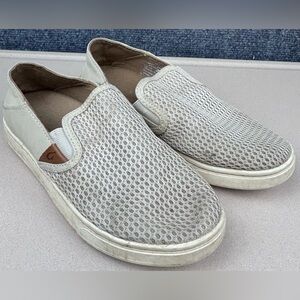 Olukai Pehuea Slip ons Ivory Women’s Size 5